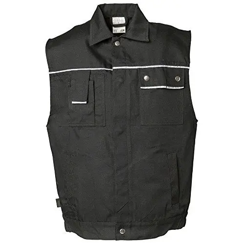 Produktbild: Größe XXXL Herren Planam Canvas 320 Weste schwarz Modell 2164