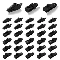 Produktbild: Planenclips, 30 Stück Planenbefestigung Kunststoff Planenspanner Einstellbar Markisenklemme Tarp Clips für Sonnensegel Zelt Boots Abdeckplanen und Werbebanner
