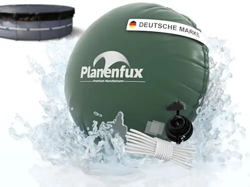 Produktbild: Planenfux® Poolkissen Winter Ø 300 cm (für Ø300-400 cm Pools) | 3m XXL Pool Winterkissen rund | Luftkissen Pool Kissen Winterfest | Chlorbeständiges Überwinterungskissen für 360 cm & 305 cm Rundpool