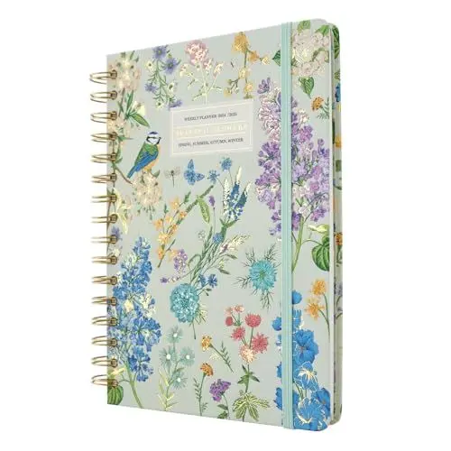 Produktbild: Schulplaner 2024 2025 Kalender 2025 Buchkalender Kokonote Seasonal Flowers Schulplaner 2024 2025 A5 - Schülerkalender 2024 2025 Ringbuch A5 Terminplaner 2024/2025 – Wochenplaner 2024