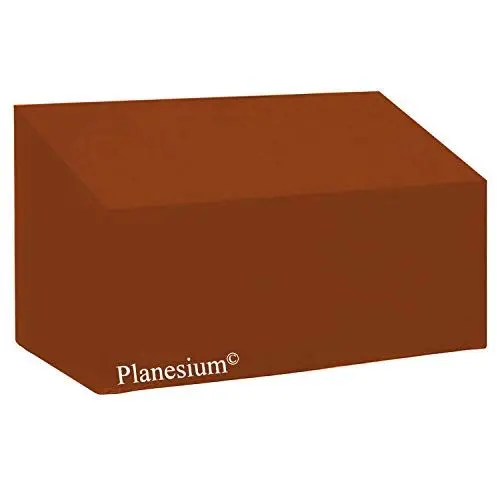 Produktbild: Planesium Premium Gartenbank Abdeckung Gartenmöbel Bank Hülle Schutzhülle Haube Abdeckplane Garnitur wasserdicht atmungsaktiv reißfest 575g / lfm (B 180cm x T 60cm x HH 80cm x HV 60cm, Orange)