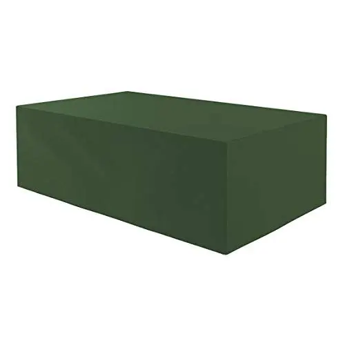 Produktbild: Planesium Premium Gartentisch Schutzhülle Gartenmöbel Abdeckung Hülle Haube Abdeckplane Garnitur wasserdicht atmungsaktiv 575g /lfm (Olivgrün Breite 160cm x Tiefe 90cm x Höhe 70cm)