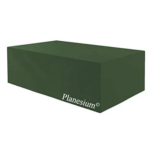 Produktbild: Planesium Premium Schutzhülle Gartenmöbel Abdeckung/Gartentisch Hülle Haube Abdeckplane wasserdicht atmungsaktiv reißfest Garnitur Lounge 575g/lfm B 240cm x T 180cm x H 90cm Olivgrün
