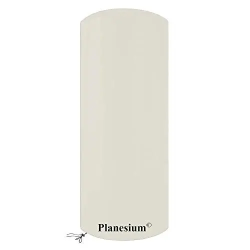 Produktbild: Planesium Premium Terrassenheizer Schutzhülle Heizstrahler Abdeckplane Heizpilz Hülle Terrassenstrahler Abdeckung Haube wasserdicht atmungsaktiv (Ø 80cm x H 220cm Weiß)