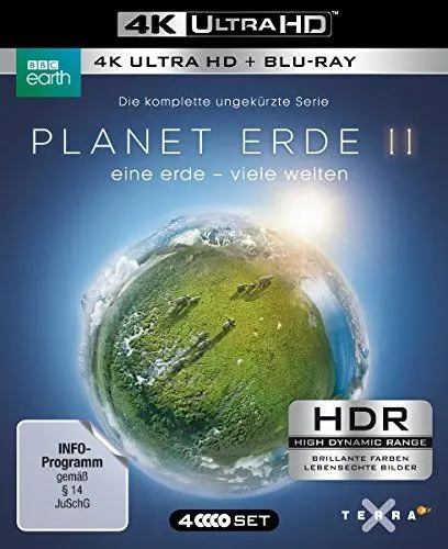 Produktbild: Planet Erde II: Eine Erde - viele Welten (4K Ultra-HD) (2 BR4K) (+2 BRs) (Blu-ray)