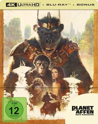 Produktbild: Planet der Affen: New Kingdom – Limitiertes Steelbook (4K Ultra HD) (+ Blu-ray)