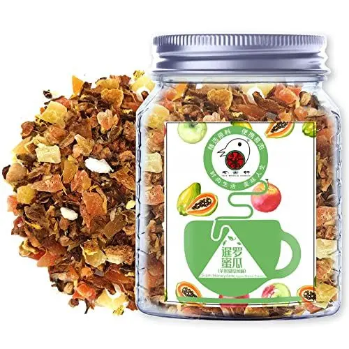 Produktbild: Plant Gift Siam Honeydew Herbal Tea, Weißer Roselle, Apfel, Steinzucker, Mango, Papaya, Ananas, Orangenschale, Chrysantheme lose Blatt, Nicht -GVO, in Eistee & Heiße Te70G/2.5oz