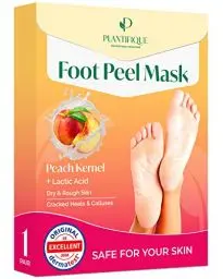 Produktbild: Plantifique Fußmaske - Hornhaut Socken - Fussmaske Pfirsich 1 Paar Hornhautentferner Socken Extreme hornhaut entfernen fuß Foot Peel Mask Fußpeeling - Anti Hornhaut Socken Hornhaut Foot Mask
