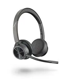 Produktbild: Plantronics Poly – schnurloses Voyager 4320 UC-Headset (Plantronics) – Kopfhörer mit Mikrofonarm – USB-C-Bluetooth-Adapter – kompatibel mit Teams (zertifiziert), Zoom und mehr, Schwarz