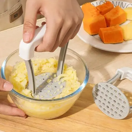 Produktbild: Plastik handbuch Kartoffel-Reiser, Kreative Kartoffeln Kürbis-Süßkartoffel-Stampfer, Hilfs-Lebensmittel-Masher-Küchen-Gadgets