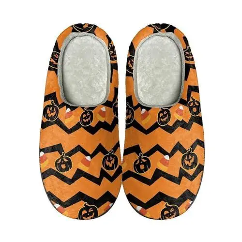 Produktbild: Plateau Hausschuhe Damen PlüSchhausschuhe Kinder (Warmes Upgrade) Warme Hausschuhe für Damen, weich und bequem, wärmen Ihre Füße im Winter. Halloween Hausschuhe Damen Hausschuhe Damen (Yellow, 37)