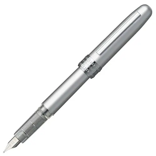 Produktbild: PLATINUM Füllfederhalter „Plaisir, mittelgroße Feder ice white, 1 Stück (1er Pack)