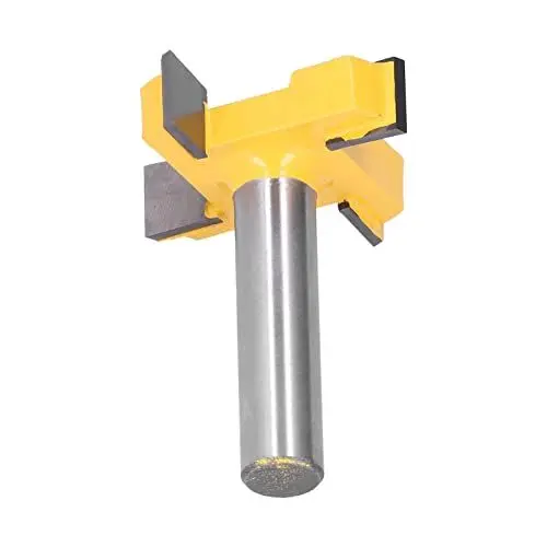 Produktbild: Plattenabflachungs-Fräser, Rabbet-Fräser, Oberflächenfräser, 4-schneidiger Oberflächenfräser, Gespitzter Plattenabflachungs-CNC-Holzbearbeitungsfräser, Hobelwerkzeug (12 mm Griff)