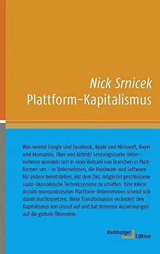 Produktbild: Plattform-Kapitalismus (kleine reihe)
