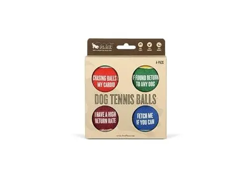 Produktbild: P.L.A.Y. Dog Tennis Ball - 4 Pack
