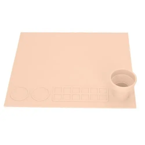 Produktbild: LSFYYDS Play Doh Silikon-Zeichenmatte, Silikon-Malmatte, Künstlermatte, Künstlerbedarf für Mädchen und Jungen (Orange)