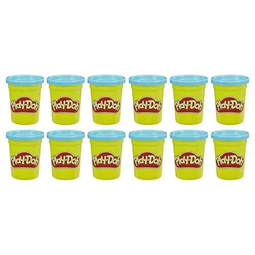 Produktbild: Play-Doh 12er-Pack mit Blaue Spielknete, 112g-Dosen in recycelbarer Verpackung, optimal für Schulen und Kindergärten, ab 2 Jahren