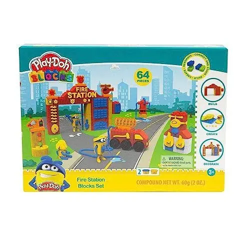 Produktbild: Play-Doh Blocks Fire Station Blocks Set
