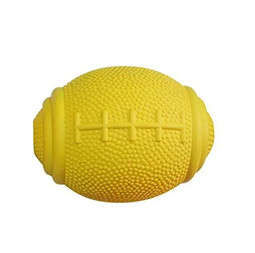 Produktbild: PlayfulSpirit Tricky Treat Rugbyball: Hundeleckerli-Dispenser - Hervorragend zur Angstlinderung und zum Ausbrechen aus Langeweile, Spaßiges Spielzeug zum Apportieren für die Welpenerziehung