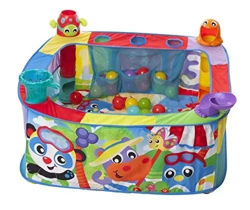 Produktbild: Playgro Pop Up Baby Bällebad - Babybällebad - Bällebad - Bälle - Kinderbälle - Babybälle - Babymotorik - Babysensorik - farbig