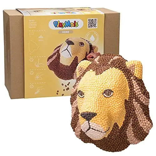 Produktbild: PlayMais HOME Lion for boys and girls from 5 years old | Over 9000 PlayMais to create wall decoration | Promotes creativity and motor skills | 100% organic toys