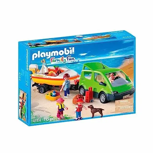 Produktbild: PLAYMOBIL 4144 Familyvan mit Bootsanhänger