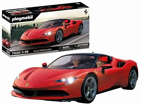 Produktbild: PLAYMOBIL 71020 Ferrari SF90 Stradale mit Lichteffekten, Supersportwagen, Sammlerstück für Autofans, Spielzeug für Sammler und Kinder ab 5 Jahren