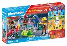 Produktbild: PLAYMOBIL Action Heroes 71468 My Figures Feuerwehr, kreatives Spielvergnügen mit individuellen Figuren und abnehmbaren Zubehörteilen, variationsreiches Spielzeug für Kinder ab 5 Jahren