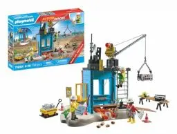 Produktbild: PLAYMOBIL Action Heroes Promo Pack 71650 Baustelle, mit DREI Figuren, beweglichem Kran und vielen weiteren Extras, detailreiches Spielzeug für Kinder ab 4 Jahren