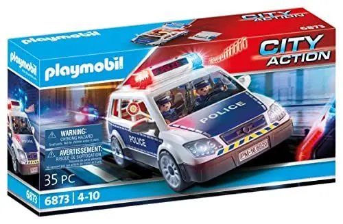 Produktbild: PLAYMOBIL | City Action | Polizei-Einsatzwagen | Mit Licht- und Soundeffekten | Spielspaß ab 4 Jahren | 6873