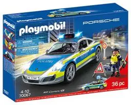 Produktbild: PLAYMOBIL City Action 70067 Porsche 911 Carrera 4S Polizei mit Polizei-Licht und Sound, Empfohlen ab 4 Jahren