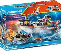 Produktbild: PLAYMOBIL City Action 70140 Seenot: Löscheinsatz mit Rettungskreuzer, ab 4 Jahren