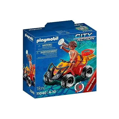 Produktbild: PLAYMOBIL City Action 71040 Rettungsschwimmer-Quad mit Rückziehmotor, ab 4 Jahren