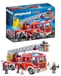 Produktbild: PLAYMOBIL City Action 9463 Feuerwehr-Leiterfahrzeug mit Licht und Sound, Ab 5 Jahren