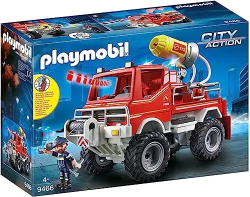 Produktbild: PLAYMOBIL City Action 9466 Feuerwehr-Truck mit Licht- und Soundeffekten, Ab 4 Jahren