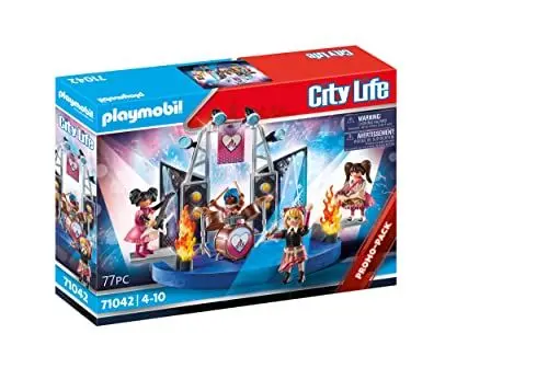 Produktbild: PLAYMOBIL City Life 71042 Music Band mit Cooler Bühne und viel Zubehör, ab 4 Jahren