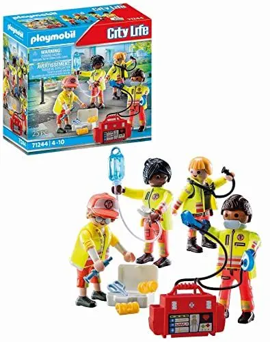 Produktbild: PLAYMOBIL City Life 71244 Rettungsteam, Spielzeug für Kinder ab 4 Jahren