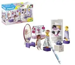 Produktbild: PLAYMOBIL Color 71373 Fashion Design Set, Design für Verschiedene Kleidungsstile, mit wasserlöslichen Stiften, Schwamm und zahlreichem Zubehör, künstlerisches Spielzeug für Kinder ab 5 Jahren