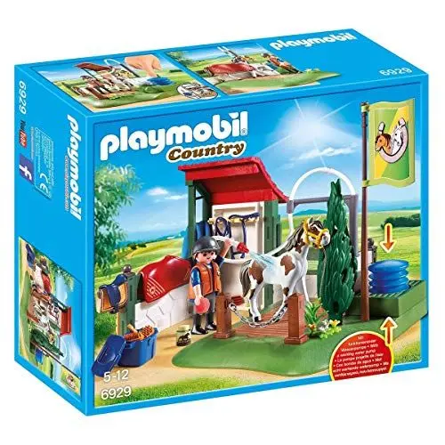 Produktbild: PLAYMOBIL Country 6929 Pferdewaschplatz mit funktionierender Wasserpumpe, Ab 5 Jahren