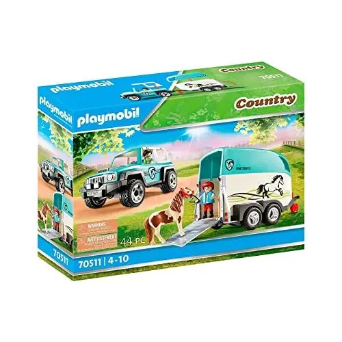 Produktbild: PLAYMOBIL Country 70511 PKW mit Ponyanhänger, Ab 4 Jahren
