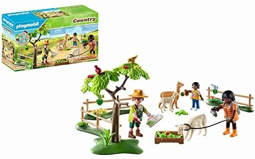 Produktbild: PLAYMOBIL Country 71251 Alpaka-Wanderung, Tiere für den Bio-Bauernhof, Nachhaltiges Spielzeug für Kinder ab 4 Jahren