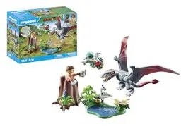Produktbild: PLAYMOBIL Dinos 71525 Beobachtungsstation für Dimorphodon, inklusive Drohne mit Kamera sowie weiteren spannendes Accessoires, nachhaltiges Spielzeug für Kinder ab 4 Jahren