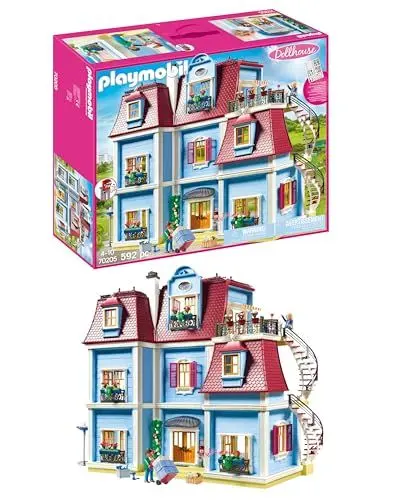 Produktbild: PLAYMOBIL Dollhouse 70205 Mein Großes Puppenhaus, Mit funktionsfähiger Türklingel, Ab 4 Jahren