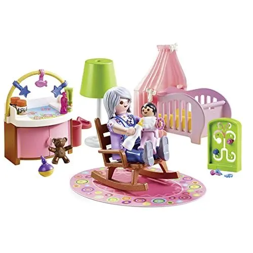 Produktbild: PLAYMOBIL Dollhouse 70210 Babyzimmer mit Babybett und Figuren, ab 4 Jahren