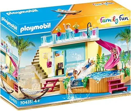 Produktbild: PLAYMOBIL Family Fun 70435 Bungalow mit Pool, ab 4 Jahren