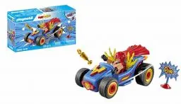 Produktbild: PLAYMOBIL Funstars 71632 Rasender Wrestler, Kart mit Rückzugsmotor, dynamisches Spielset für spannende Rennen, detailreiches Spielzeug für Kinder ab 4 Jahren