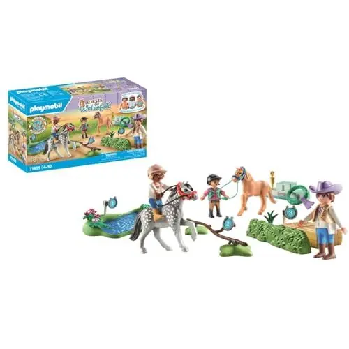 Produktbild: PLAYMOBIL Horses of Waterfall 71495 Ponyturnier, spannende Wettkämpfe für kleine Champions, mit umfangreichem Zubehör, detailreiches Spielzeug für Kinder ab 4 Jahren