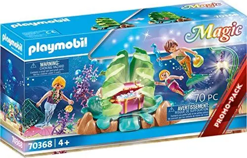 Produktbild: PLAYMOBIL Magic 70368 Korallen-Lounge der Meerjungfrauen, Mit Lichteffekt und Sammelperlen, Ab 4 Jahren