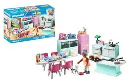 Produktbild: PLAYMOBIL MyLife 71608 Küche mit Essplatz, vollausgestattete Küche für detailgetreues Nachspielen, zu über 80 % aus recycelten und biobasierten Materialien, kreatives Spielzeug für Kinder ab 4 Jahren