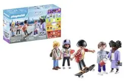 Produktbild: PLAYMOBIL My Figures 71401 Fashion, City Life, 5 Spielfiguren mit über 1000 Kombinationsmöglichkeiten, mit Accessoires wie Skateboard, Mütze und Handtasche, Spielzeug für Kinder ab 5 Jahren